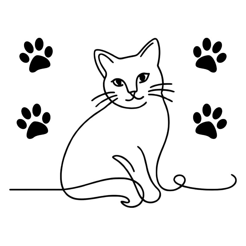 A Cat with Paws eine Katze mit Pfoten