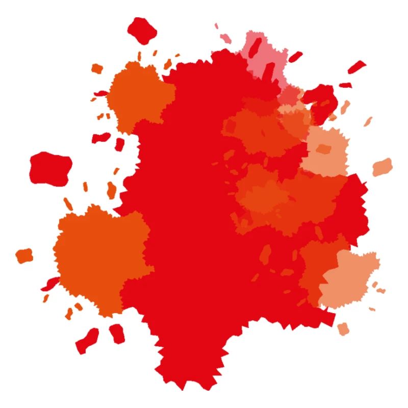 Farbklecks Orange