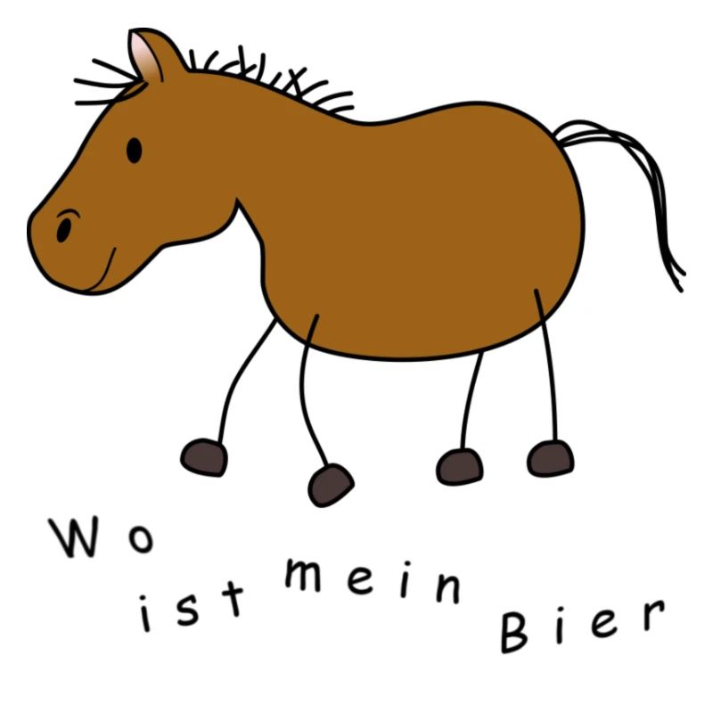 Wo is mein Bier Strichpferd