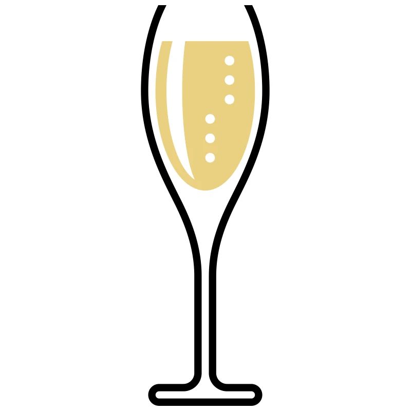 Verre à (vin mousseux / ovale / ouvert / 2C)