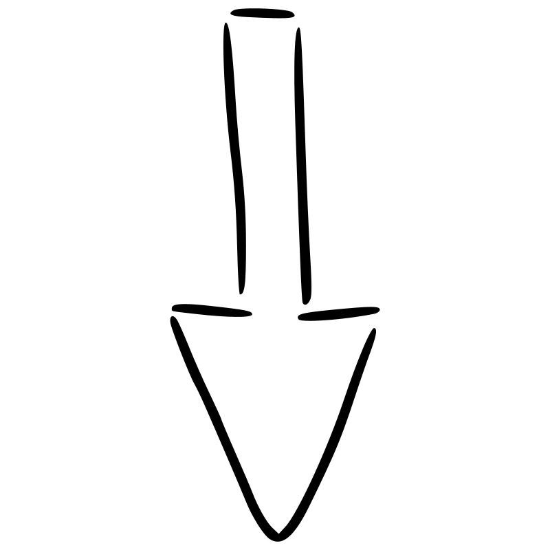Arrow drawing sketch black