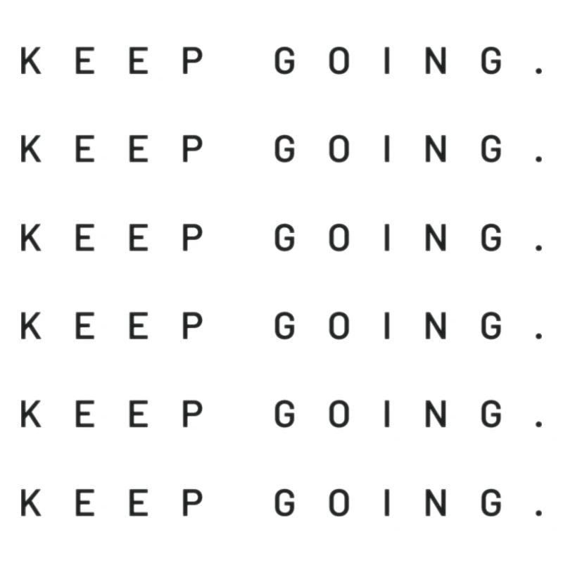 Keep Going (Bleu ciel)