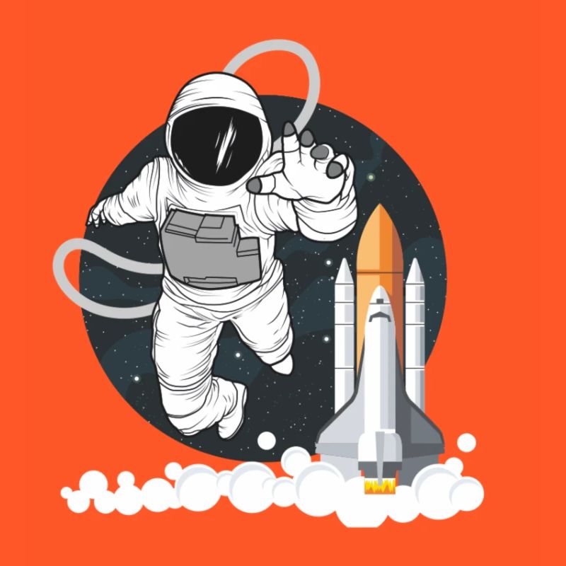 Astronaute dans l'espace