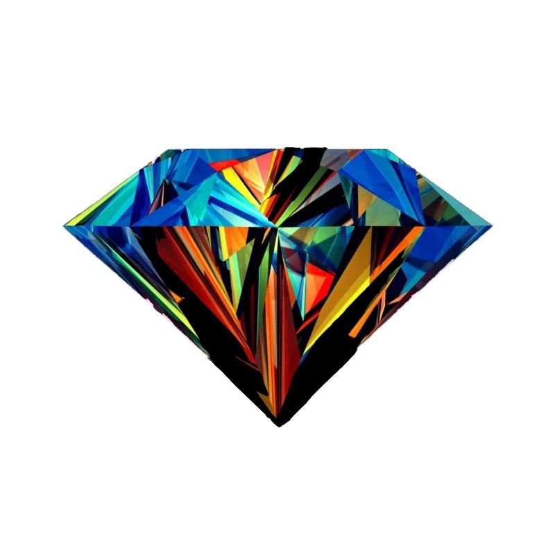 Du bist ein wunderschöner bunter Diamant