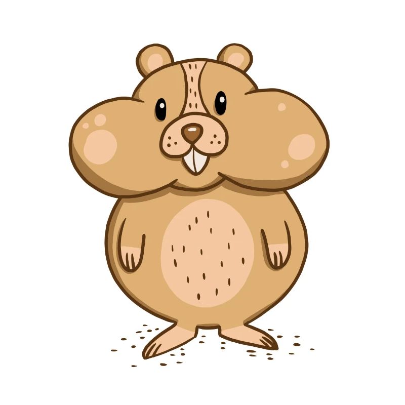 Hamster mit dicken Backen