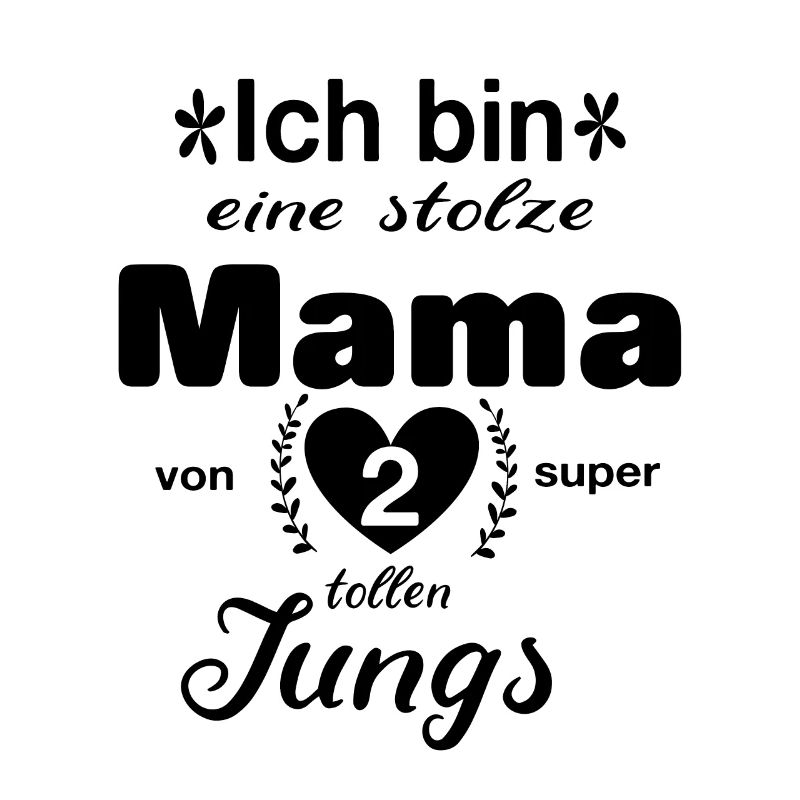 Stolze Mama Geschenk 2 Jungen Muttertag Kinder