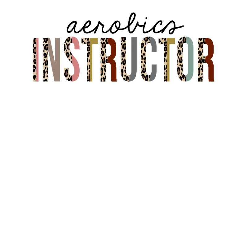 Aerobics Instructor Leopard Print Funny