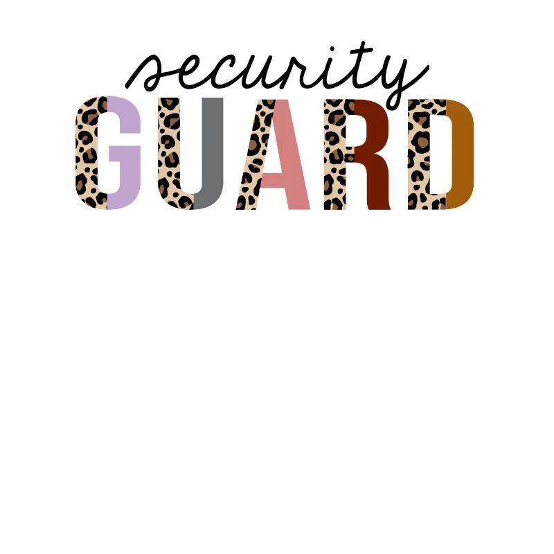 Security Guard Leopard Print Funny