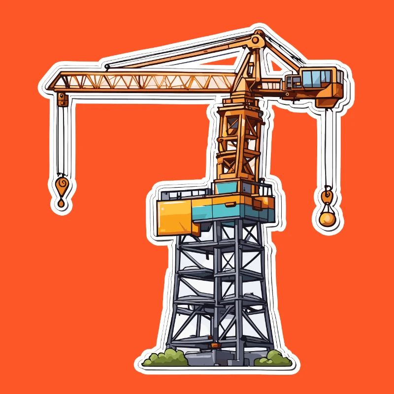 Kran / Baustelle / Seilwinde / Kransystem
