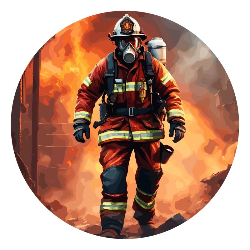 Firefighter / Fire / Fire / Extinguish / Hero