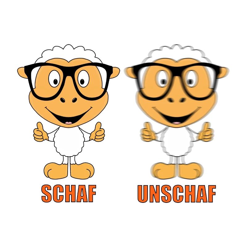 SCHAF - UNSCHAF - BRILLE - SEHTEST - OPTIKER - FUN