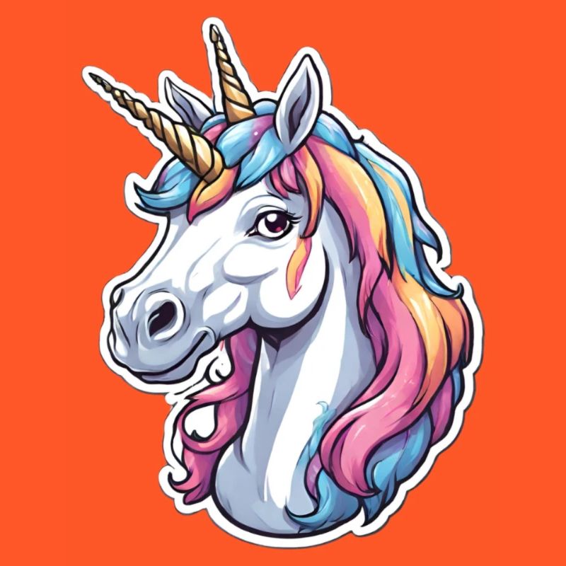 Farbenfrohes Einhorn Wunder