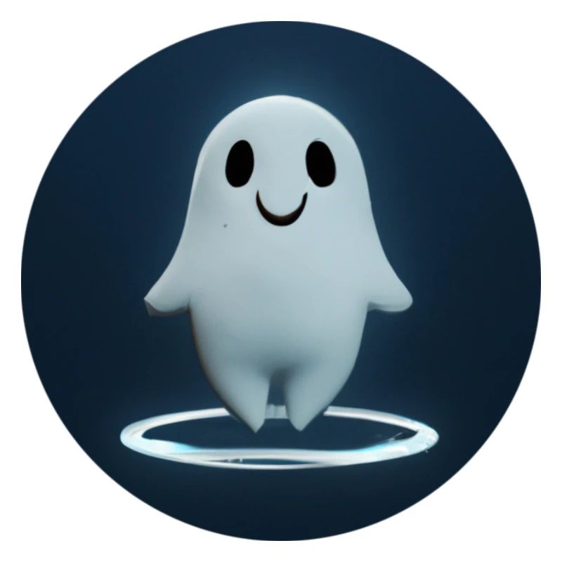 Little ghost levitating in space