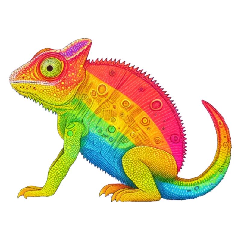 Regenbogen Chamäleon