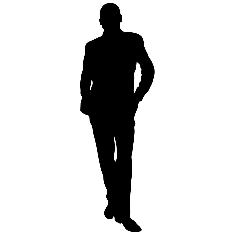 Man silhouette Silhouette vector design