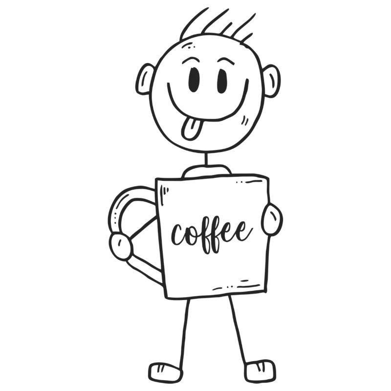 Kaffee Männchen Geschenk Geschenkidee