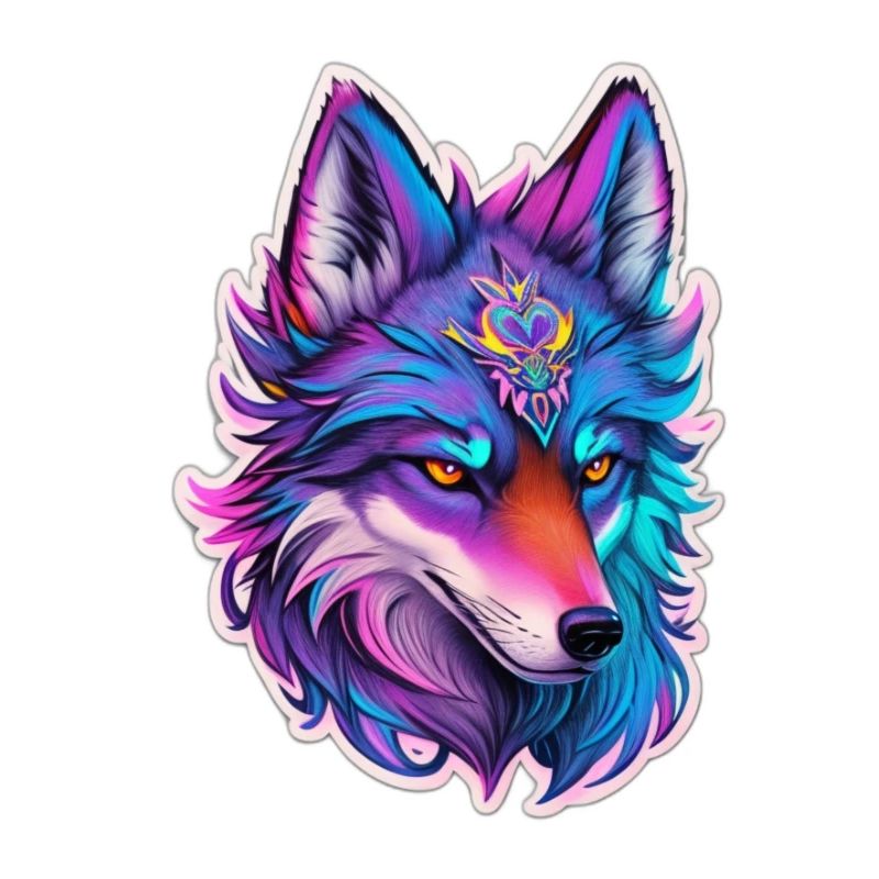 cute wolf head 2