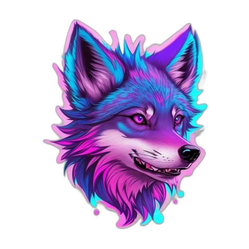 cute wolf head 3