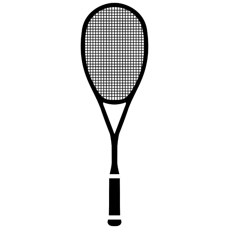 Raquette de squash divisée