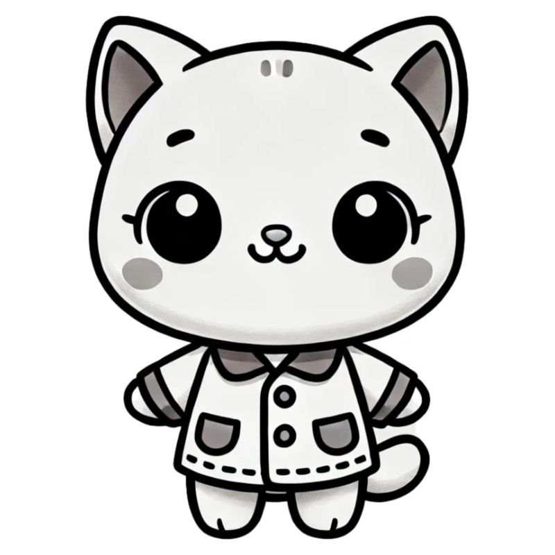 Adorable Kitty - Dressed to Charm