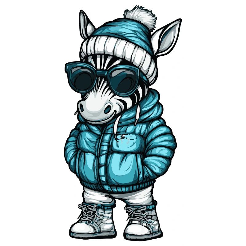 Zebra Winter Comic