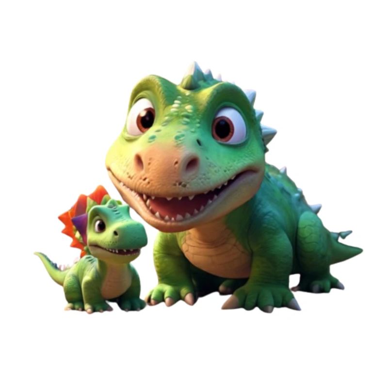 Drôle Dino Amis Mignon