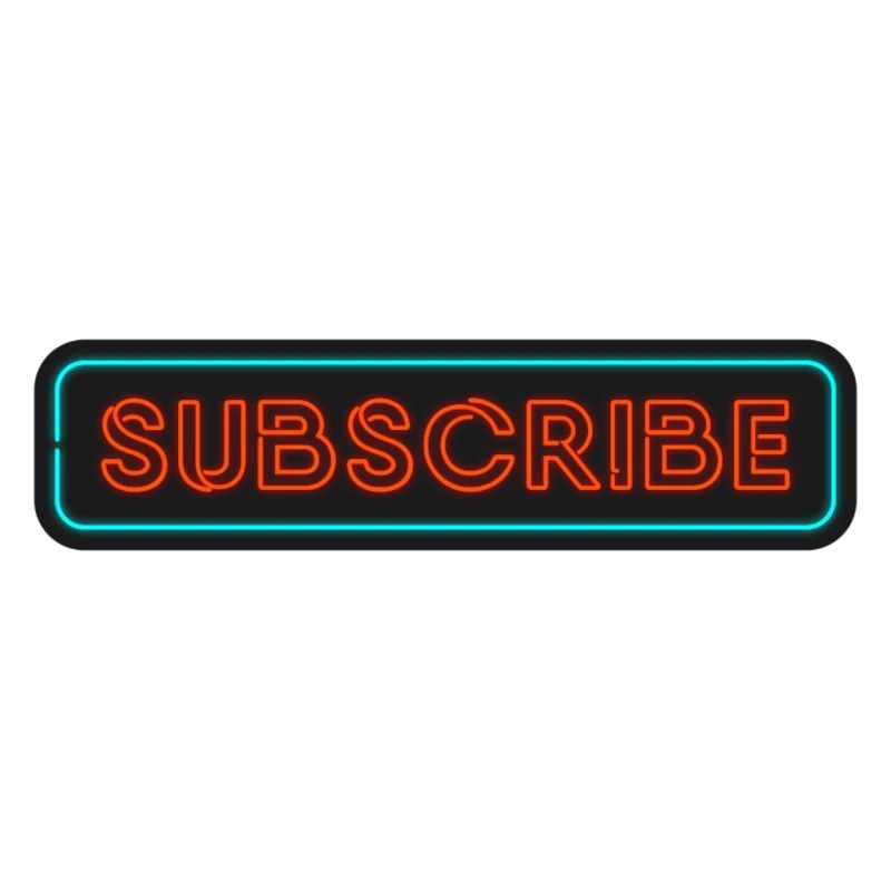 Neon Subscribe Design