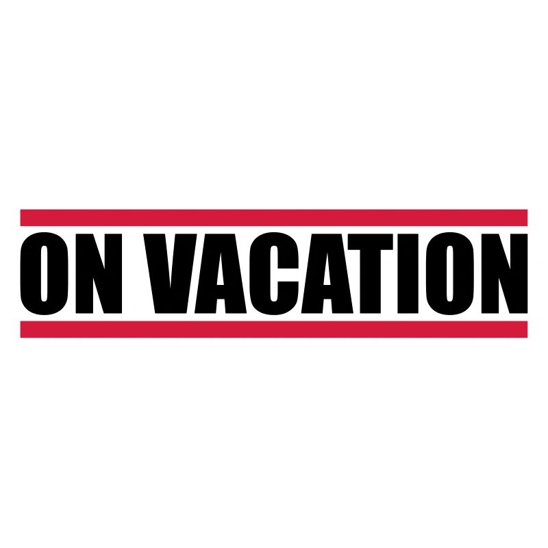 on vacation modus rouge balken vacances vacances plaisir