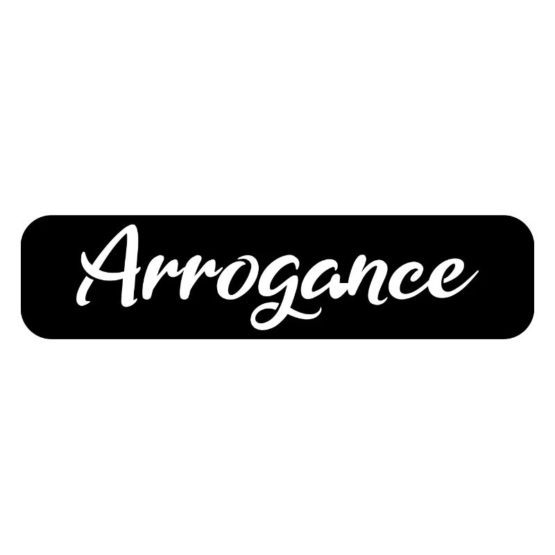 Arrogance Geschenk black