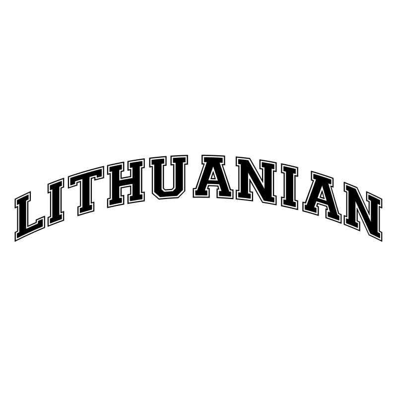 lithuanian college style curved logo