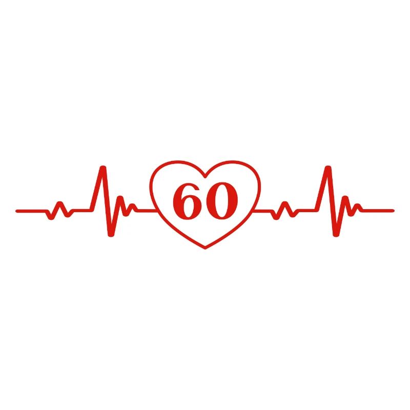 60. Geburtstag Herz 60