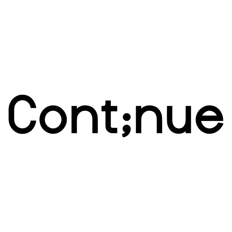 Continue - Depression Semikolon Farbwechsel