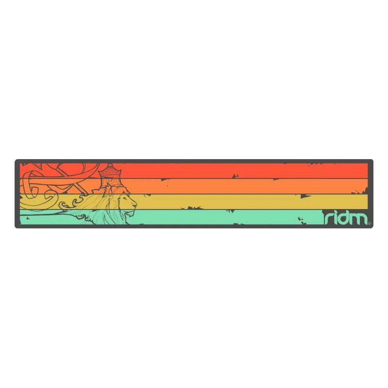 ridm vintage stripes lion
