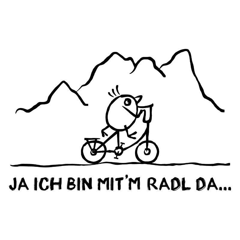Fahrradfahrer - Ich bin mit'm Radl da