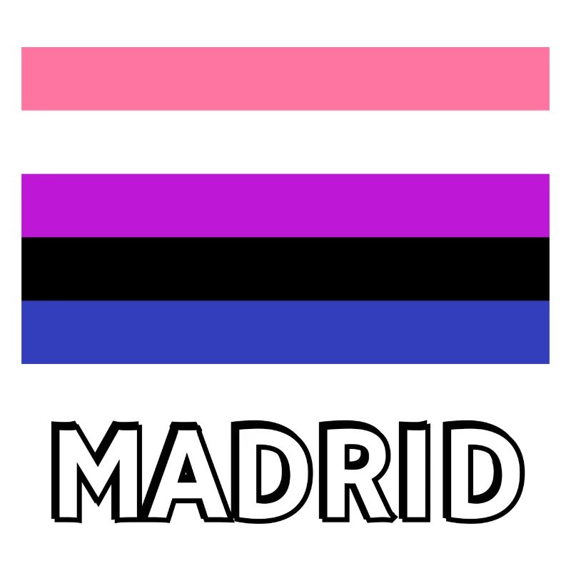 Genderfluid Pride Drapeau Madrid