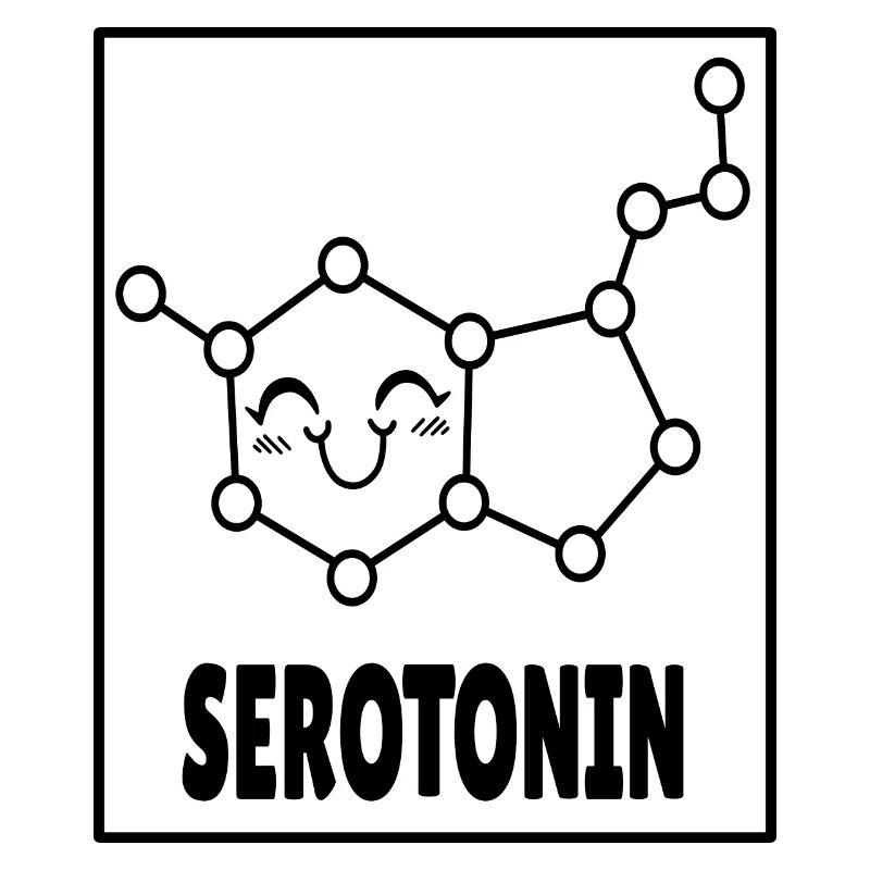 Sérotonine molécule drôle cadeau laboratoire de chimie