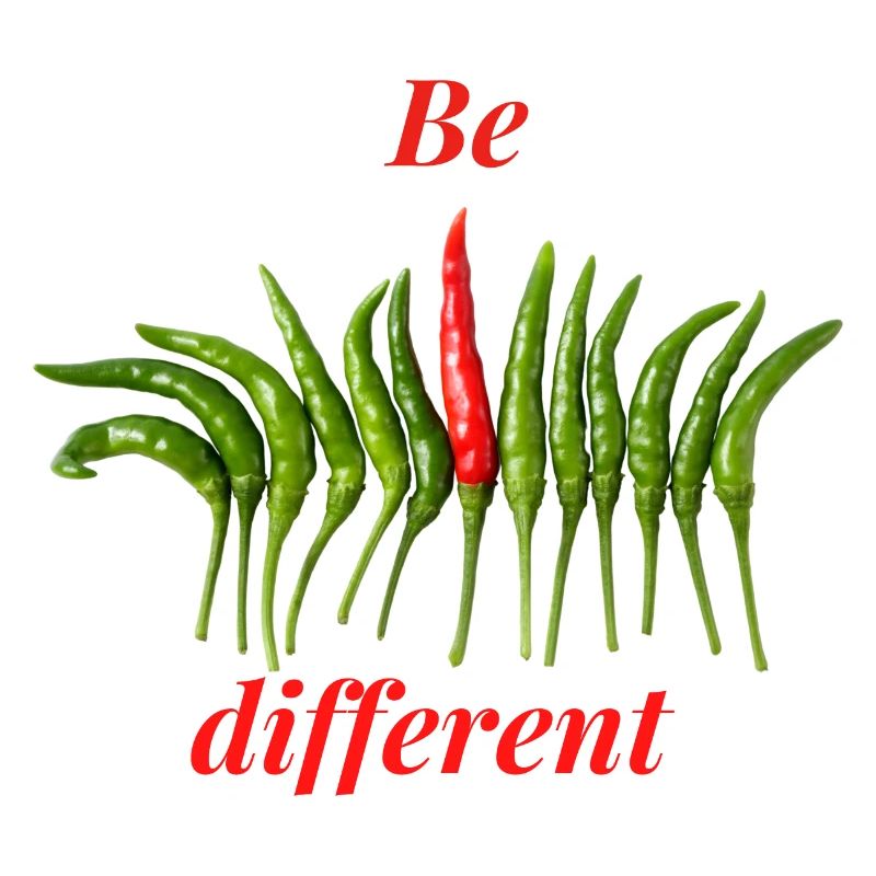 Be different. Be different. New perspective