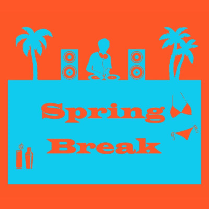 spring break bleu clair