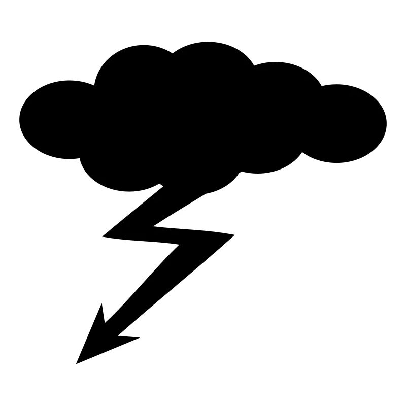 Wolke mit Blitz - Gewitter