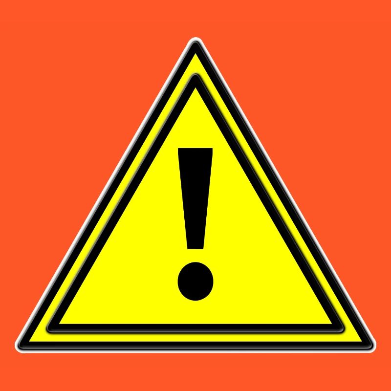 Warning triangle error warning triangle warning sign yellow