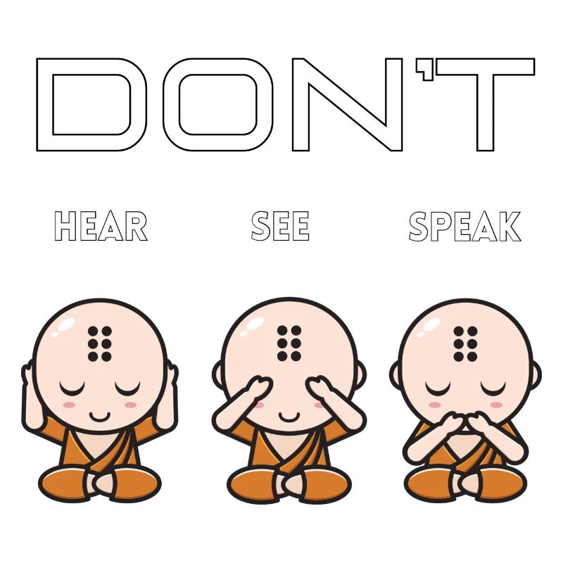 Don't hear see speak boy