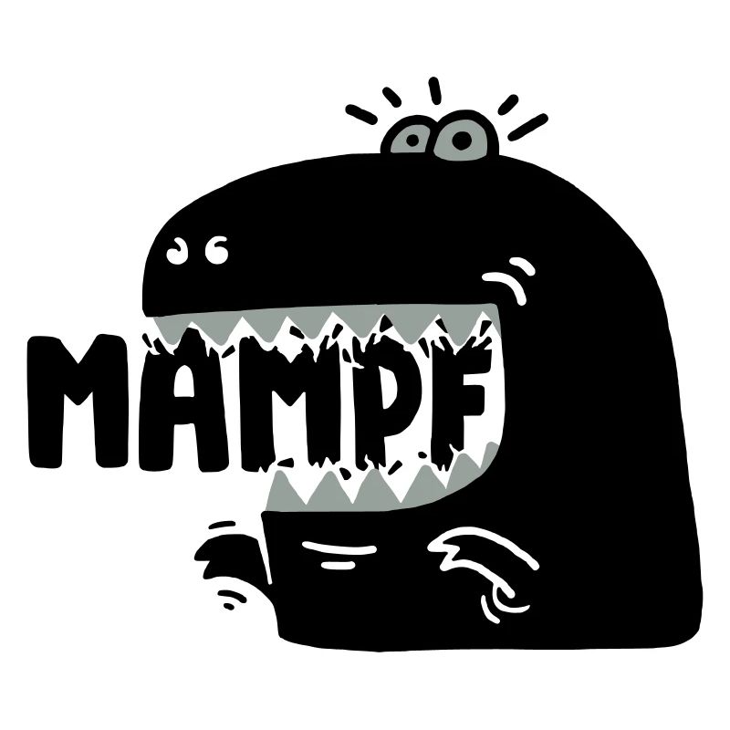 Super hungriger Mampf-T-Rex!