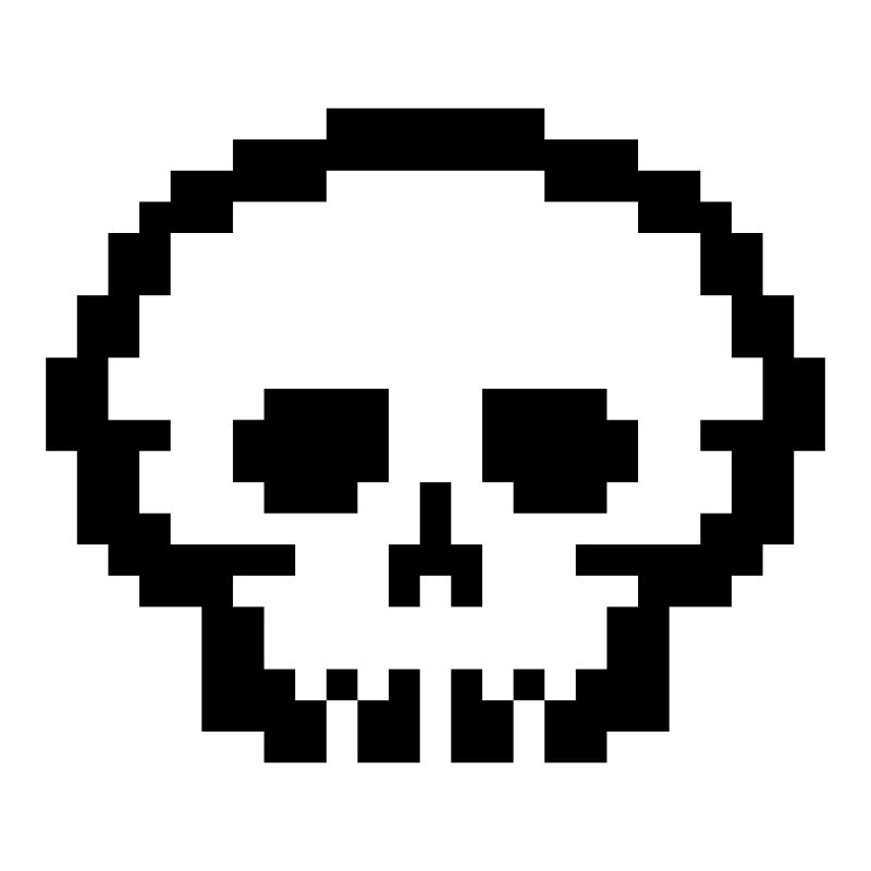 Crâne de pixel