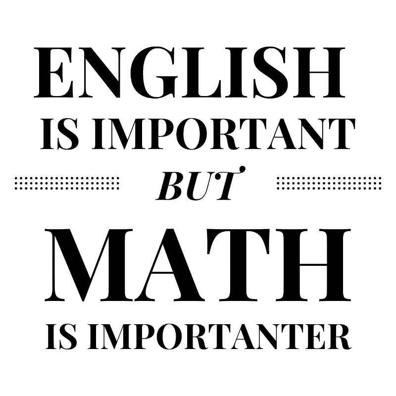 Les mathématiques sont plus importantes
