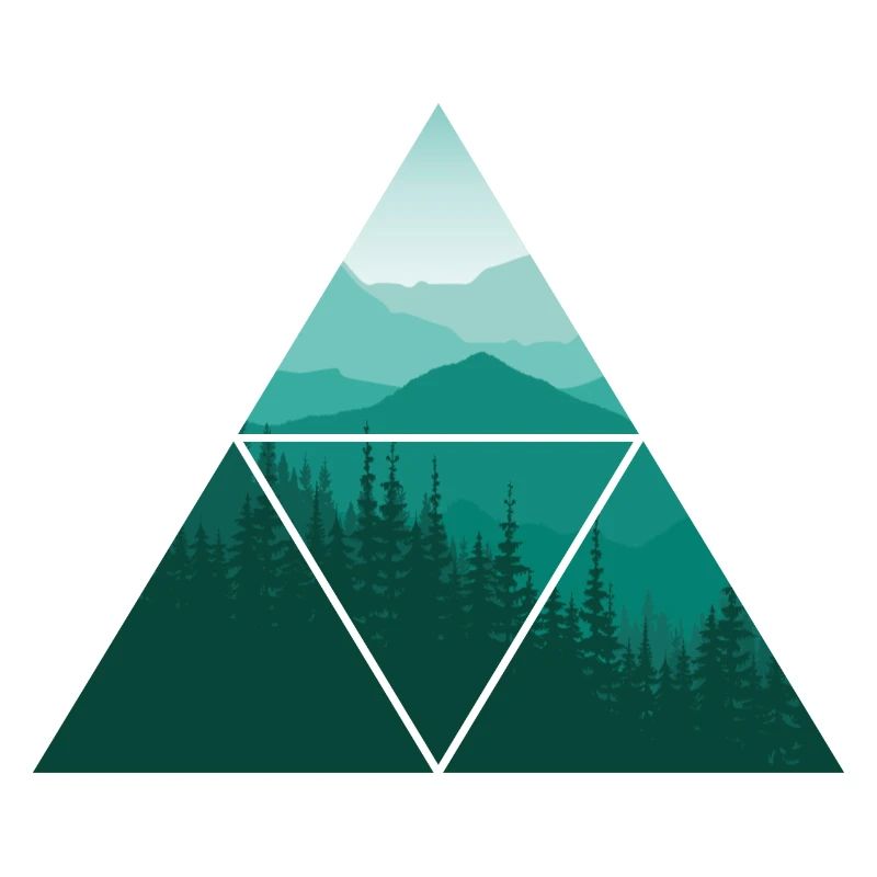 Forest Geometry Triangle Nature