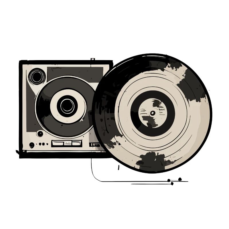 Retro-Plattenspieler
