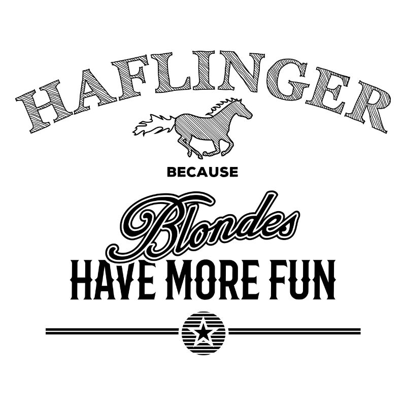Haflinger more fun - schwarze Edition
