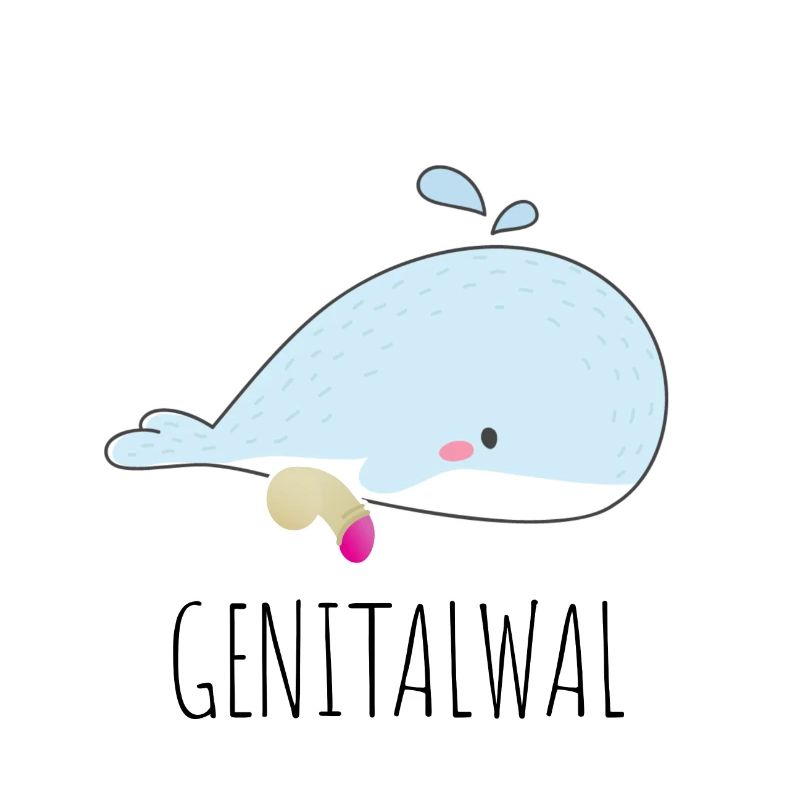 Wal mit Penis Genitalwal Geschenk