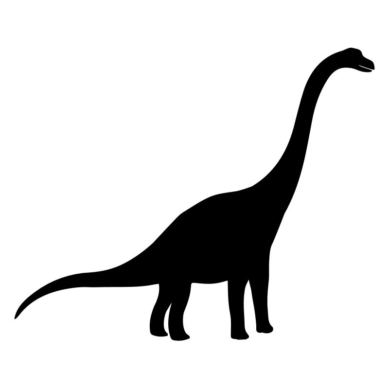 Diplodocus langhals groß riesig silhouette schwarz