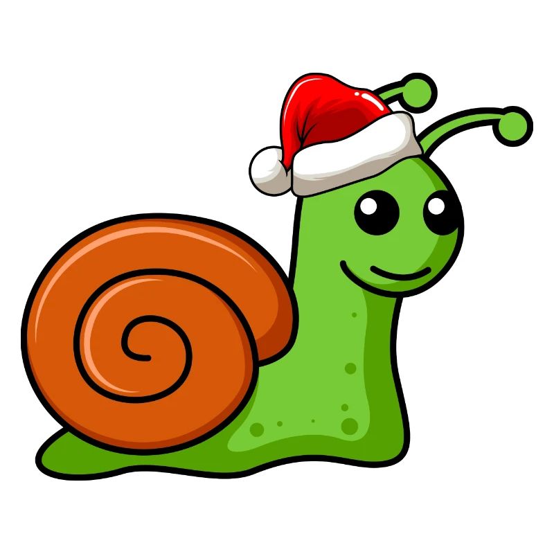 Schnecke Comic Weihnachten